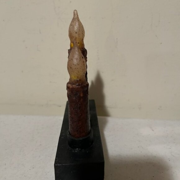 Primitive new Nook Candle light with burnt ivory candles - Timer - Picture 5 of 5
